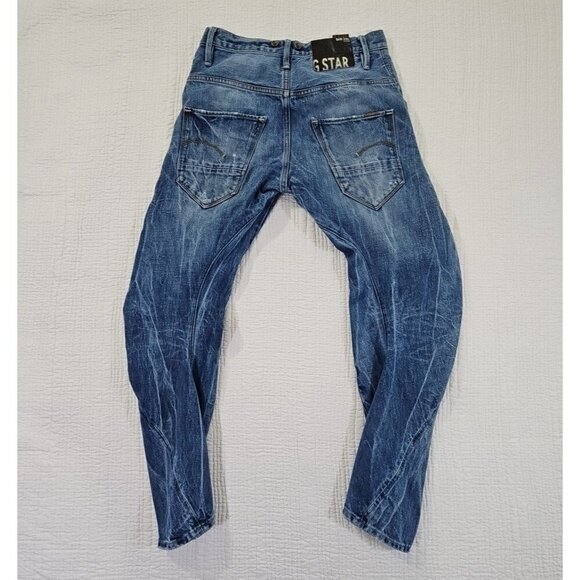 G-Star Raw 3301 Barrel Leg Jeans Men's 30x28 Blue 3D Jeans EUC Streetwear - Picture 2 of 16